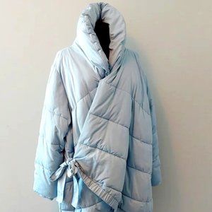 Kanda Puffer Coat - Ice Blue - Size XL (26/28)